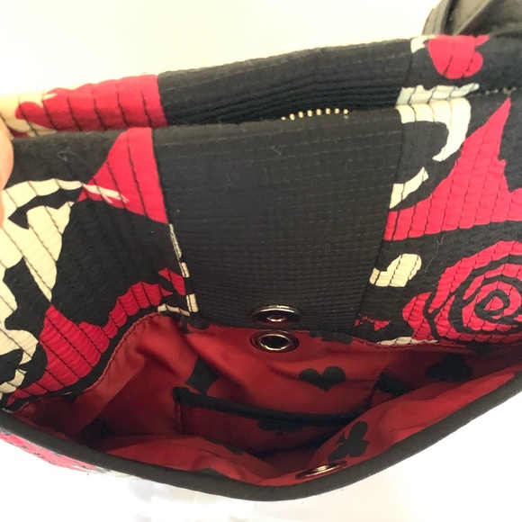 Vera Bradley Alice in Wonderland Painting the Roses Red crossbody purse bag tote - Picture 6 of 8